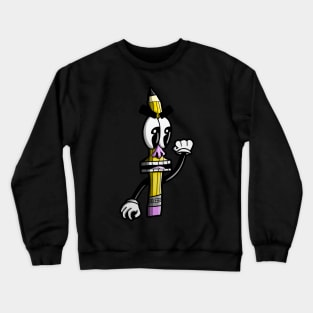 Angry Pencil (full body) Crewneck Sweatshirt